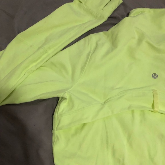 Lululemon Define Jacket size 12 Neon yellow - Picture 3 of 4
